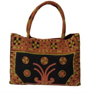 Vintage Ipa-Nima Hand Beaded Tote Shoulder Bag